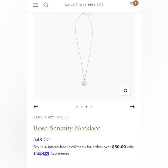 Sanctuary - Rose Serenity Necklace - Picture 3 of 8
